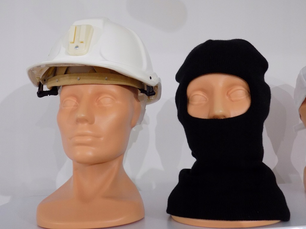 Kask górniczy hełm polski biały pomarańczowy żółty