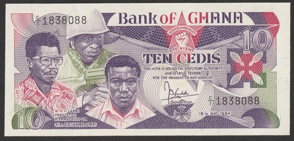 Ghana - 10 cedis - 1984 - stan UNC