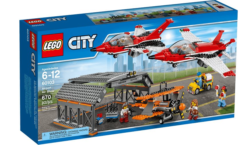 KLOCKI LEGO CITY LOTNISKO 60103 SAMOLOT MYŚLIWIEC