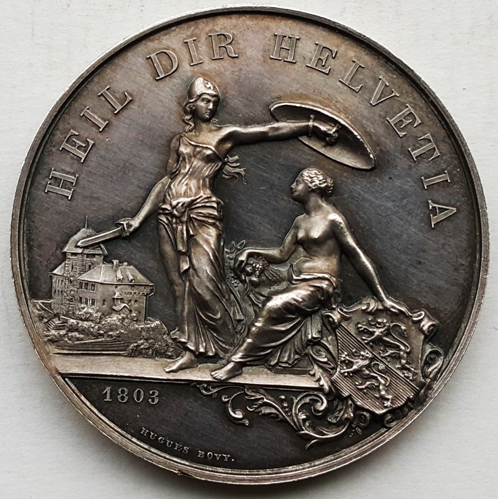 SZWAJCARIA - MEDAL STRZELECKI FRAUENFELD 1890