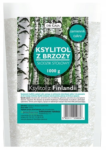 KSYLITOL Z BRZOZY SŁODZIK STOŁOWY DR GAJA 1 KG