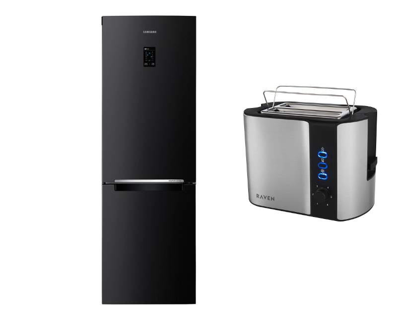 Lodówka Samsung RB31FERNDBC NO FROST A+ +TOSTER