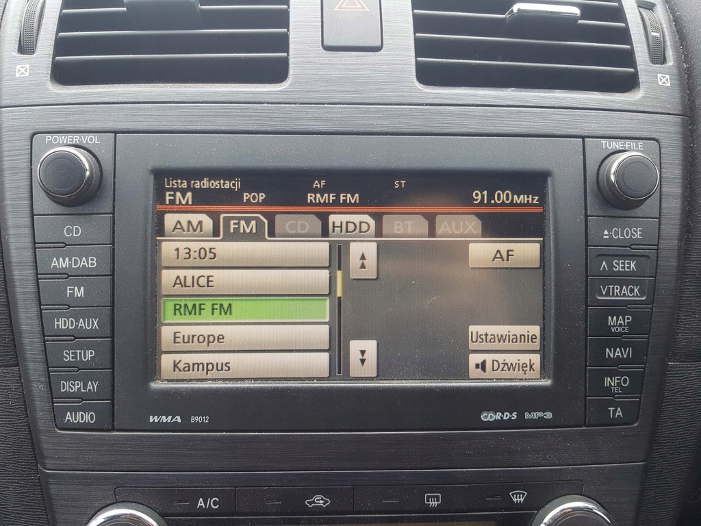 Radio nawigacja Toyota Avensis T27 8612020A80 11R