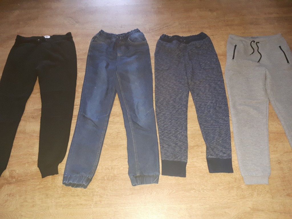 Spodnie dresowe joggery jeans 6szt 158 164 zara hm