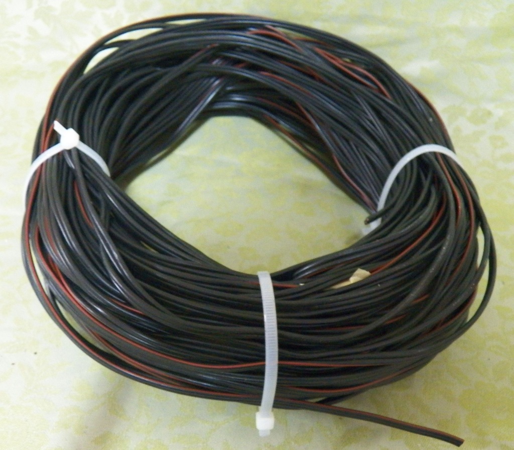 Kabel głośnikowy 2x1,0mm2 płaski 76 metrów