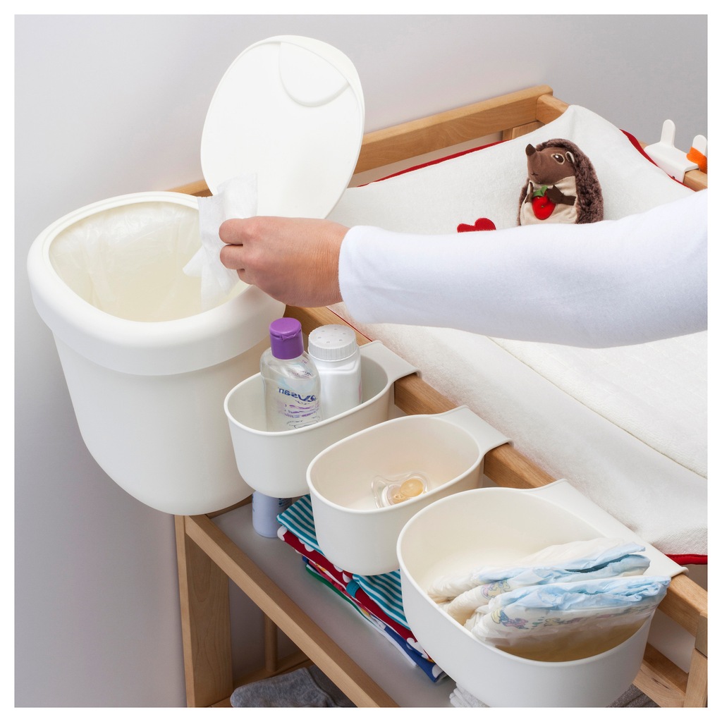 KOSZ pojemniki zawieszane na łóżeczku IKEA ÖNSKLIG 7236582990