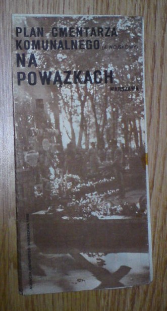 WARSZAWA CMENTARZ POWĄZKI d. WOJSKOWY plan mapa 89