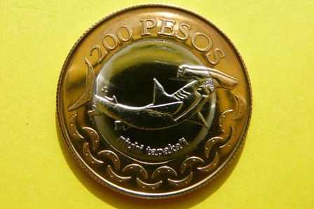 500 PESO -WYSPY WIELKANOCNE 2007- POSĄGI MOAI PARO