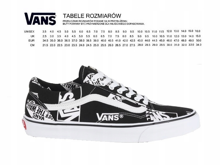 36,5 BUTY VANS OLD SKOOL LOGO MIX CZARNO BIAŁE 36,5 BUTY VANS OLD SKOOL LOGO MIX CZARNO BIAŁE