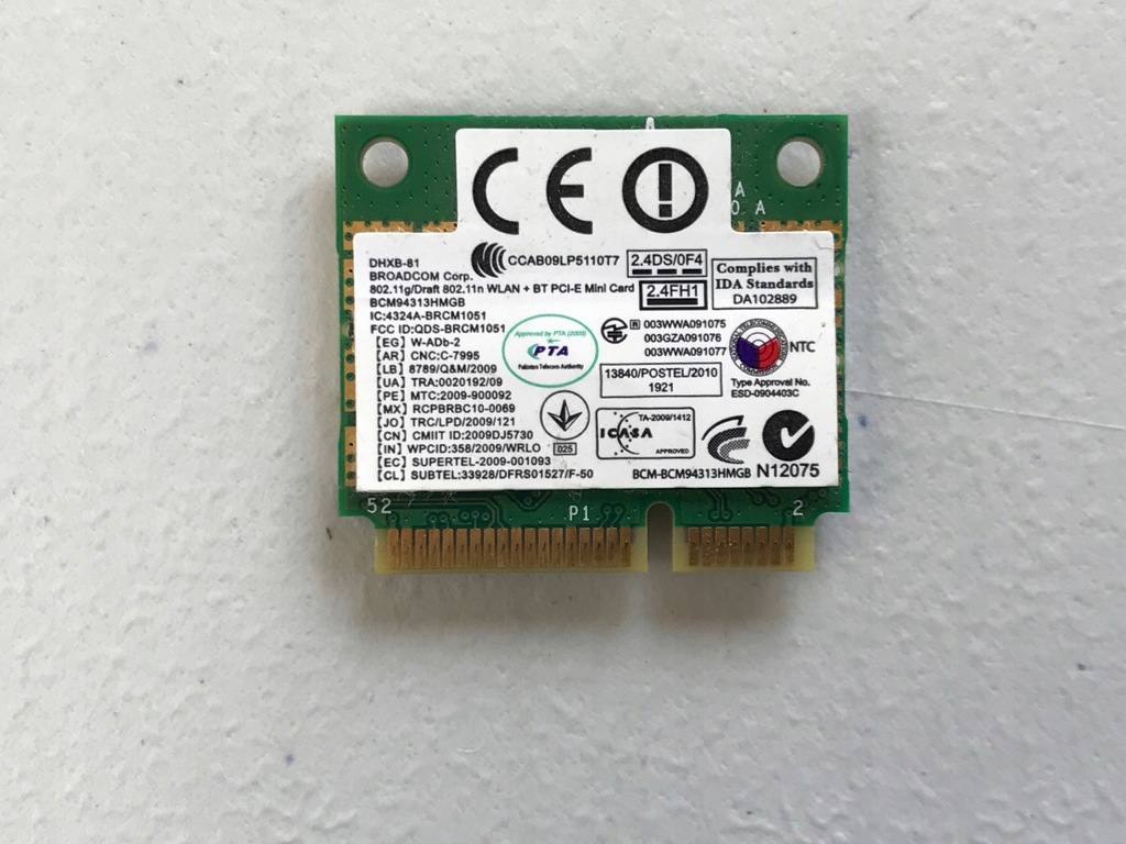 Karta WiFi Broadcom BCM943113HMGB SAMSUNG RV511 FV