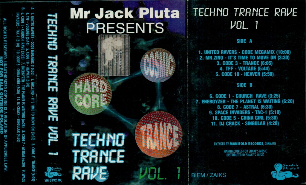 Techno Trance Rave Vol. 1 / Snake's Music
