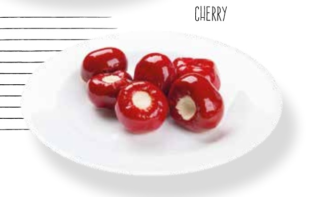 Peperados Papryczki cherry nadziewane serem 5 kg