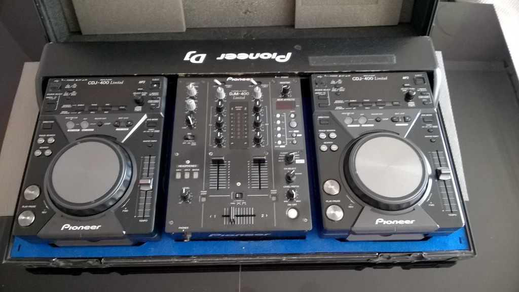 Konsola Pioneer - 2x CDJ400 + DJM 400 BLUE EDITION