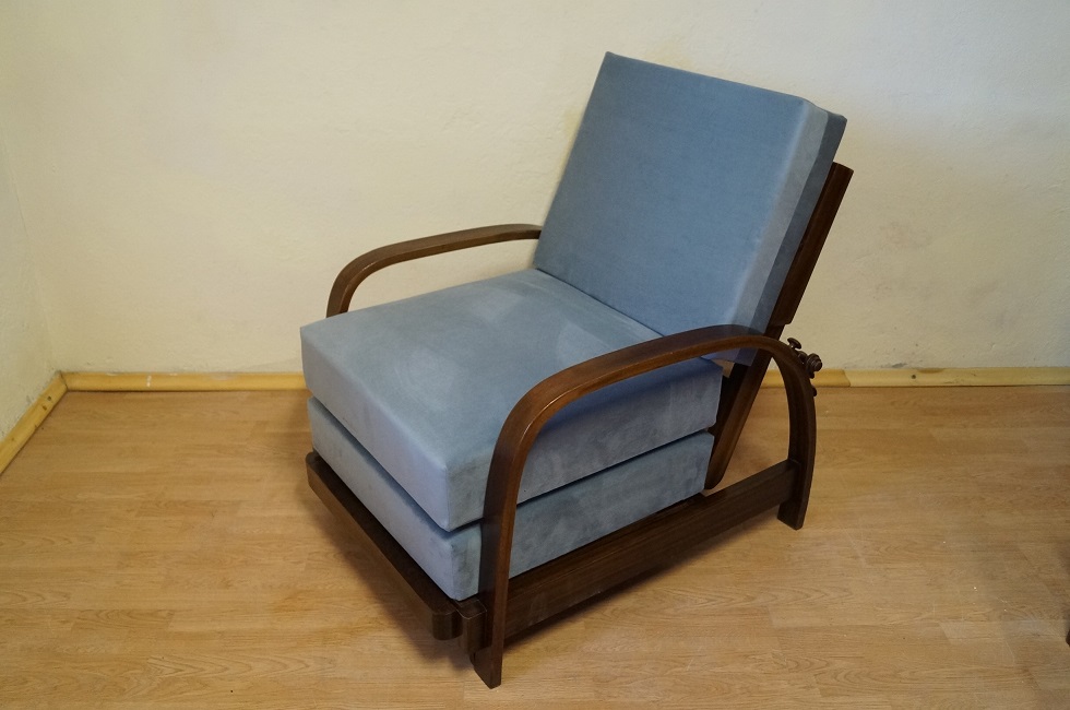 ROZKŁADANY FOTEL ART DECO  Z  1940 ROK