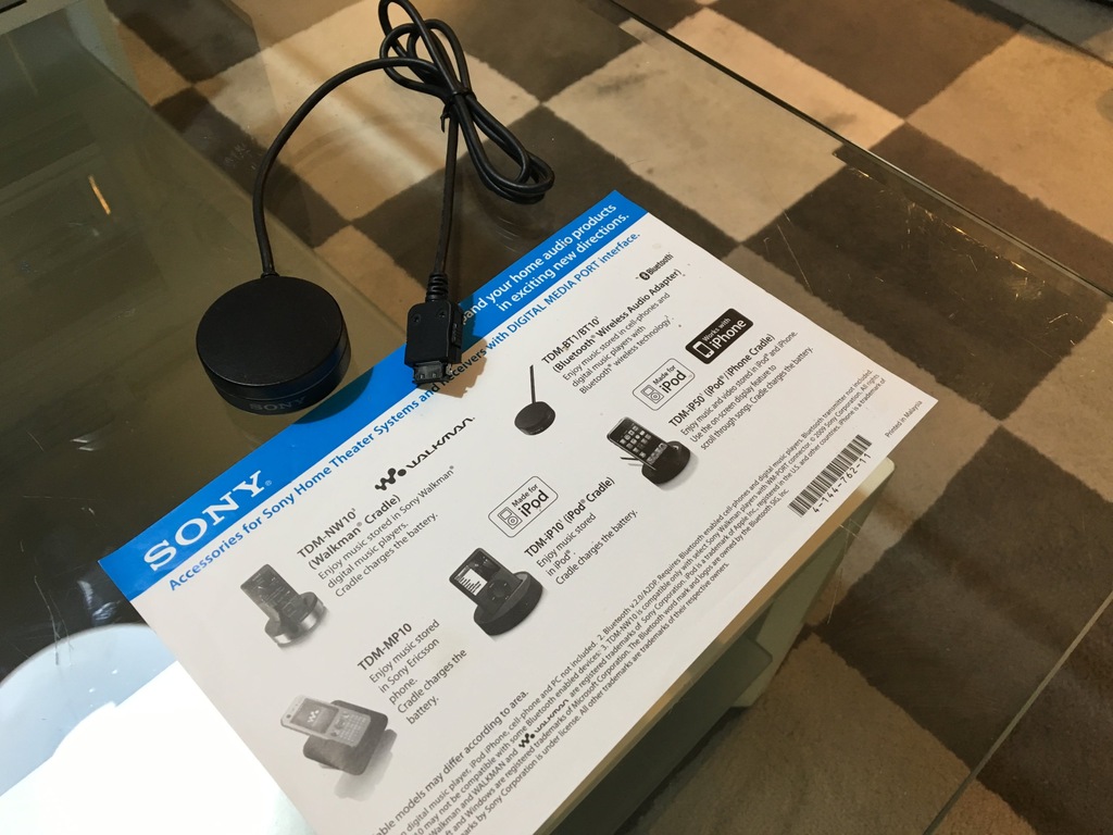 Sony Digital Media Port Bluetooth Adapter TDM-BT1