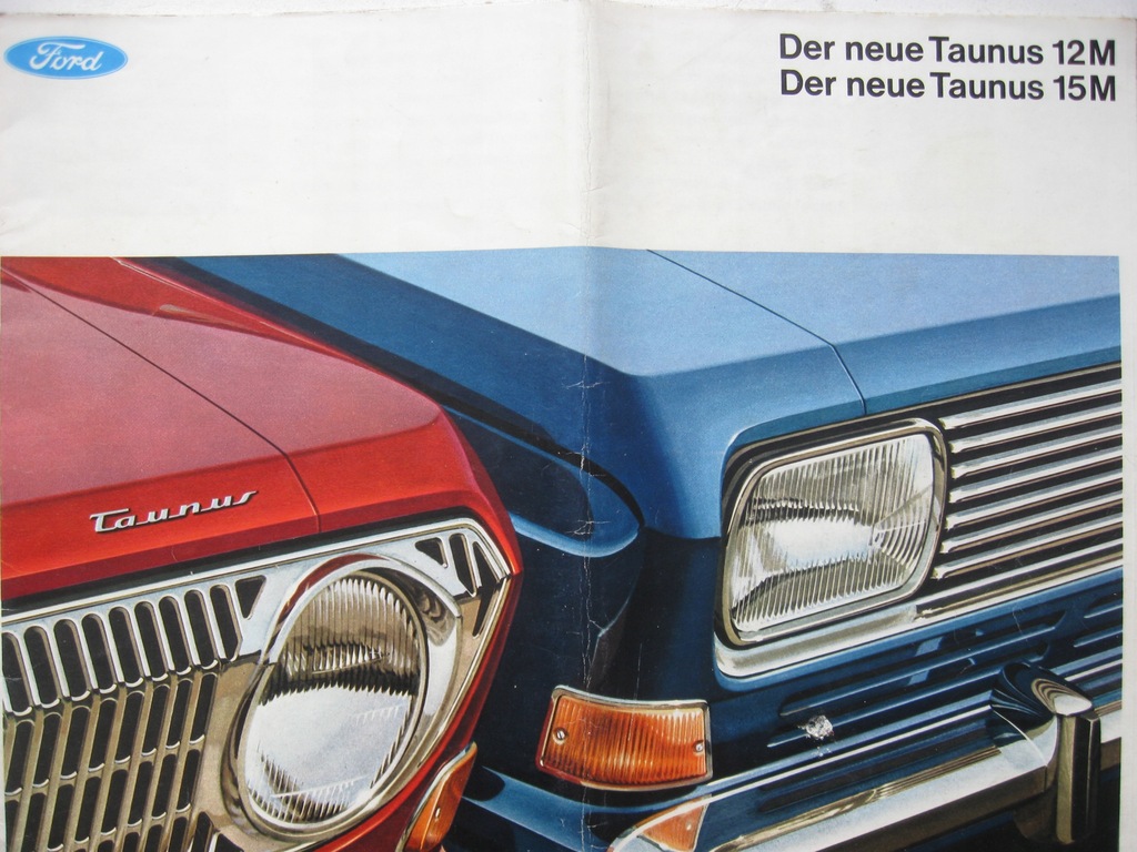 Prospekt FORD Taunus 12M 15M rok 1970
