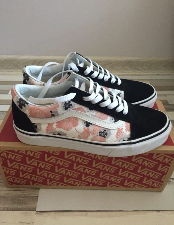 Buty vans old skool w kwiaty best sale