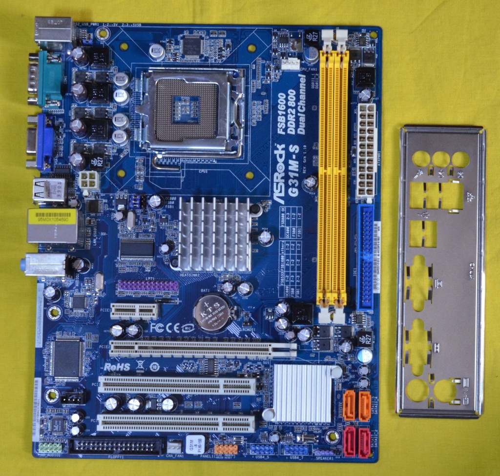 ASROCK G31MS 775 INTEL G31 mATX + MASKOWNICA 7325817359 oficjalne