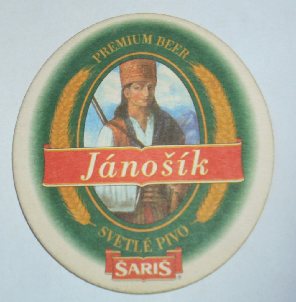 Podstawka Piwo Saris Janosik Bier Słowacja