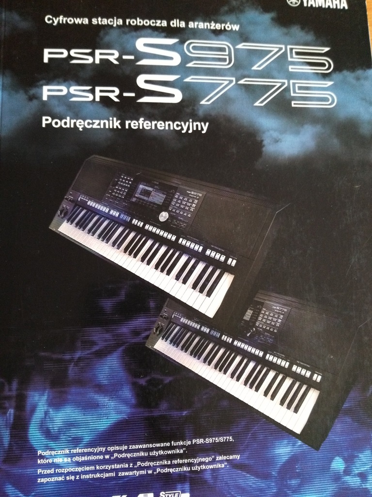 PODRĘCZNIK REFERENCYJNY YAMAHA PSR-S775 S975 inne!