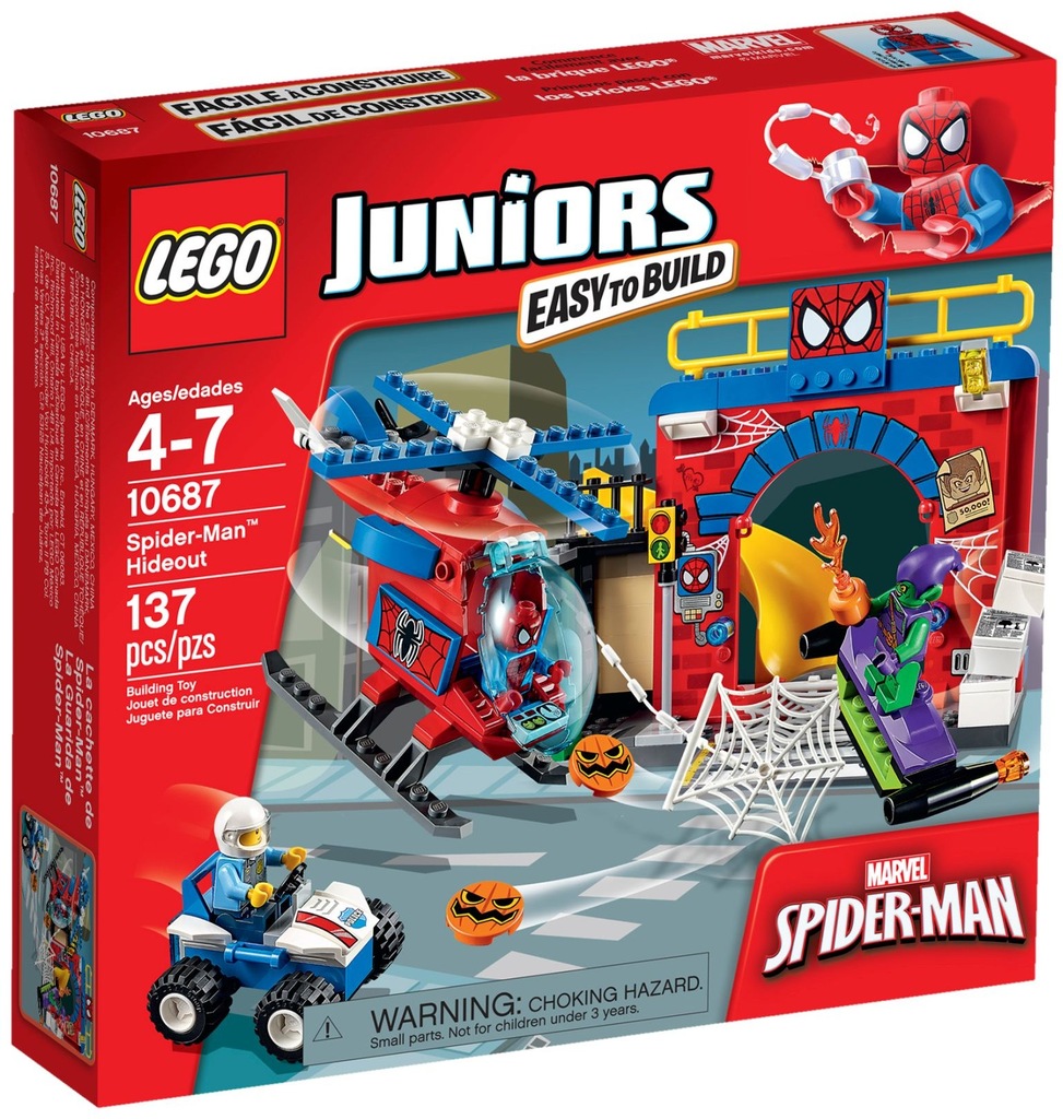 LEGO Juniors Kryjówka Spider-Mana 10687 24H