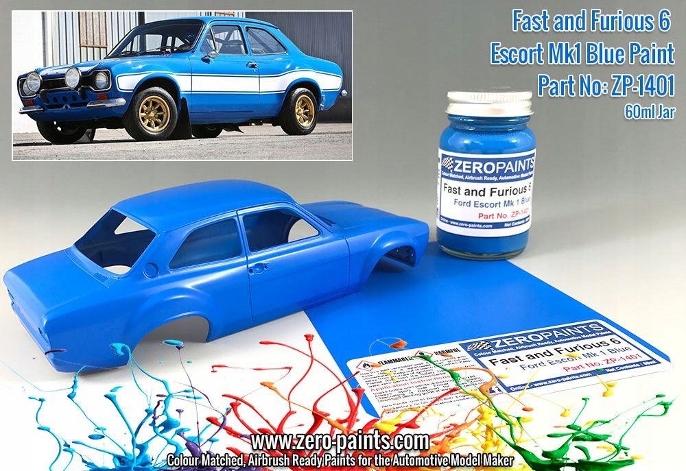 ZP1401 Fast and Furious 6 Ford Escort Mk 1 Blue