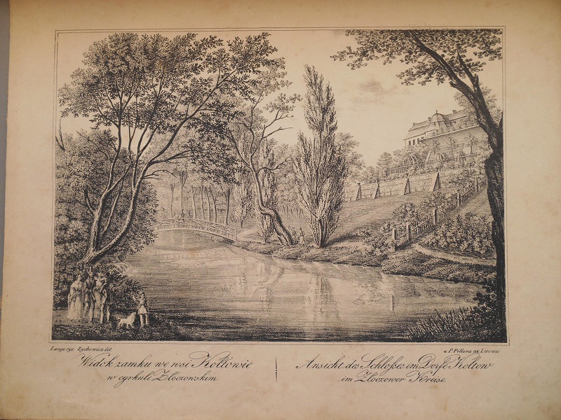 ZAMEK W KOTŁOWIE, KRESY- LIT. 1837r.