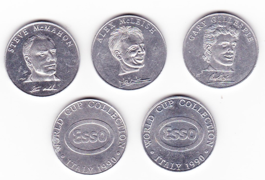 ESSO WORLD CUP COIN COLLECTION 1990