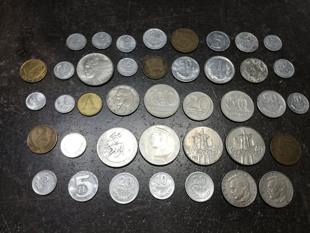 40 monet Polska, kolekcja, stare