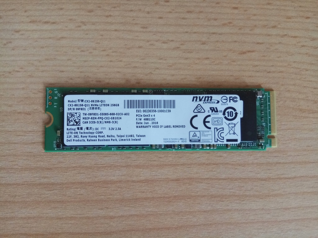 Dysk SSD Lite-On m.2 NVMe PCIe 256GB CX2-8B256-Q11