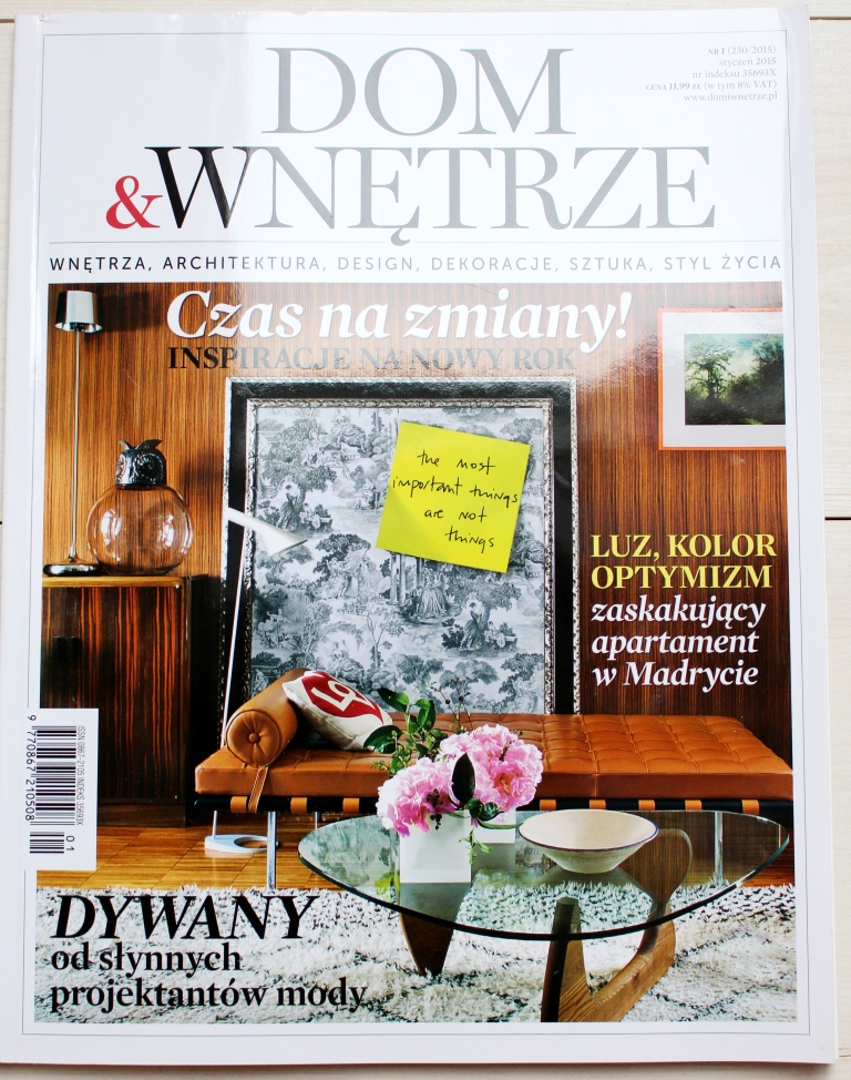 DOM I WNĘTRZE, magazyn wnętrzarski, 1/2015