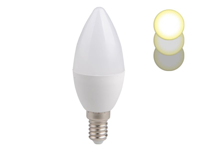 3 STOPNIE JASNOŚCI Żarówka LED ŚWIECA E14 6W 3W 1W