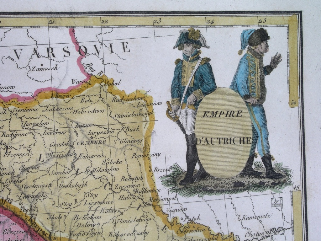 1810 MAPA GALICJA KRAKÓW TARNÓW RZESZÓW PRZEMYŚL