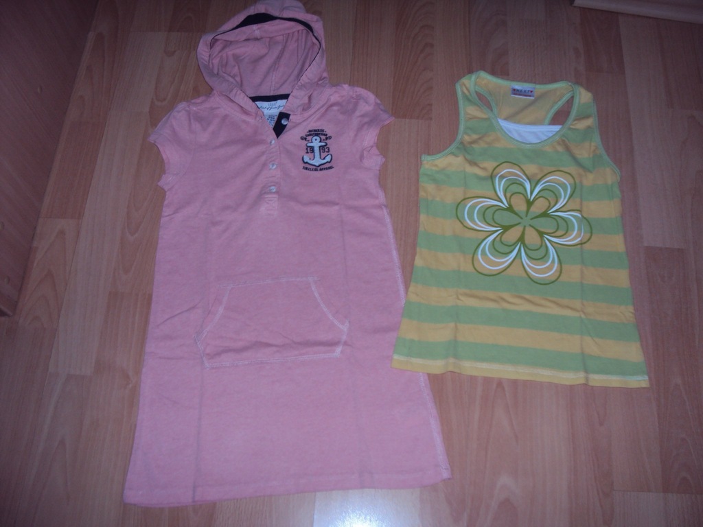 H&M NEXT tunika tuniczka bluzka kaptur 128-134