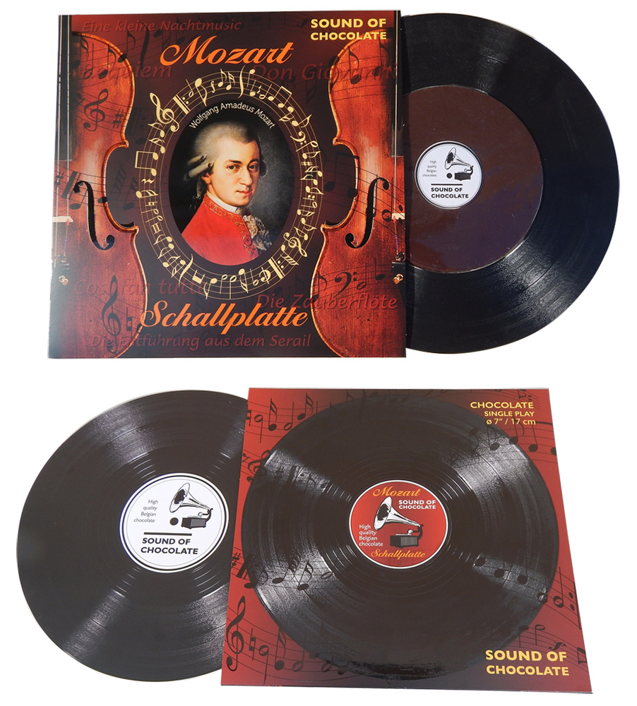 Czekoladowa Płyta Gramofonowa 80g Mozart