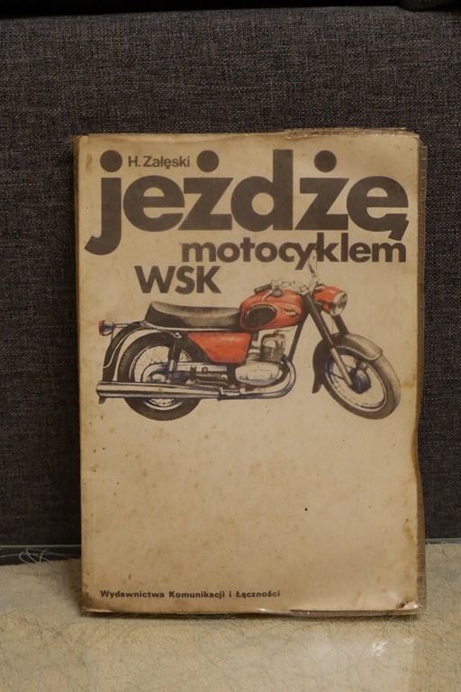 KSIĄŻKA JEŻDŻĘ MOTOCYKLEM WSK ZAŁĘSKI 1983r.