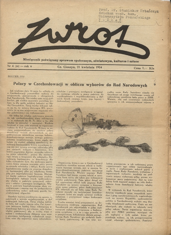 ZWROT CZESKI CIESZYN GAZETA ŚMIŁOWICE SZUMBARK