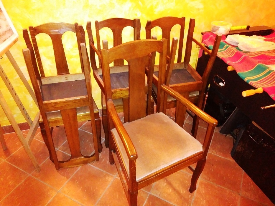 Zabytkowe DĘBOWE Krzesła po RENOWACJI Międzywojenn