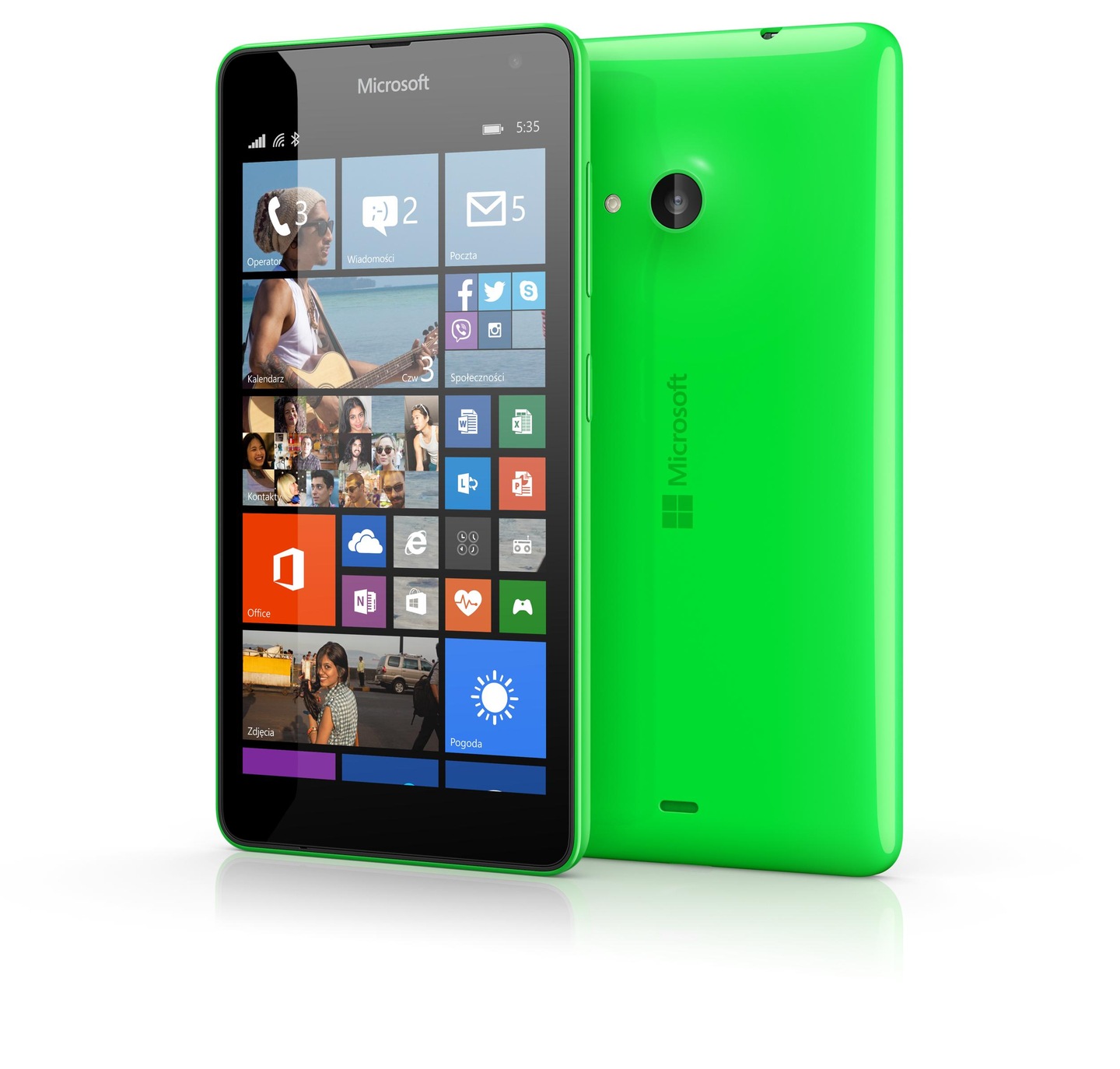 Смартфон microsoft lumia 535 1 gb / 8 gb 3g зеленый