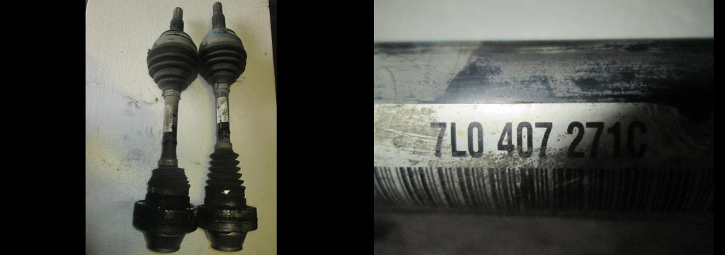 semi-axis semi-axis VW Touareg 7P0 2,5TDI 7L0407271C
