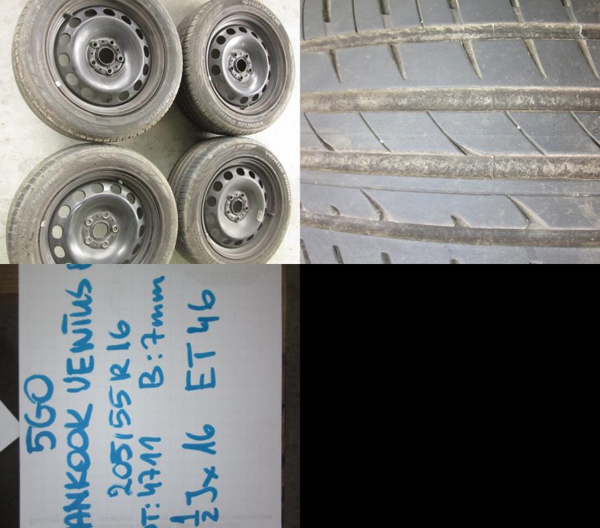 wheels discs tyres metal Vw Golf 7 5G0 R16 7mm