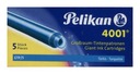 Картриджи Pelikan Long Бирюзовые 5 шт.