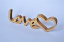 Nápis LOVE z dreva drevená svadba Valentín 27cm, stojaci dekoračný Kód výrobcu napis_love2_zdrewna_10cm