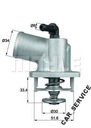 BEHR TI5592D MAHLE THERMOSTAT OPEL ASTRA F G ZAFIRA 1.4 1.6 16V photo 2 - milautoparts-fr.ukrlive.com