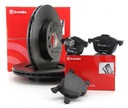 Диски, колодки BREMBO, Задние - FORD FOCUS Mk2 265мм