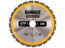 Пильное полотно по дереву DeWALT 216 мм 30 мм 24z DT1952