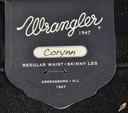 WRANGLER nohavice SKINNY regular CORYNN _ W25 L34 Dĺžka vonkajšej strany nohavice 104 cm