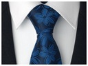 МОДНЫЙ мужской галстук с цветочным принтом, темно-синий GREG g50