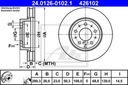 DISQUES SABOTS DE FREIN ATE AVANT - VOLVO V70 I 280MM photo 2 - milautoparts-fr.ukrlive.com