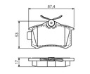 PADS BRAKE REAR CITROEN C2 C3 C5 DS4 PICASSO photo 2 - milautoparts-fr.ukrlive.com